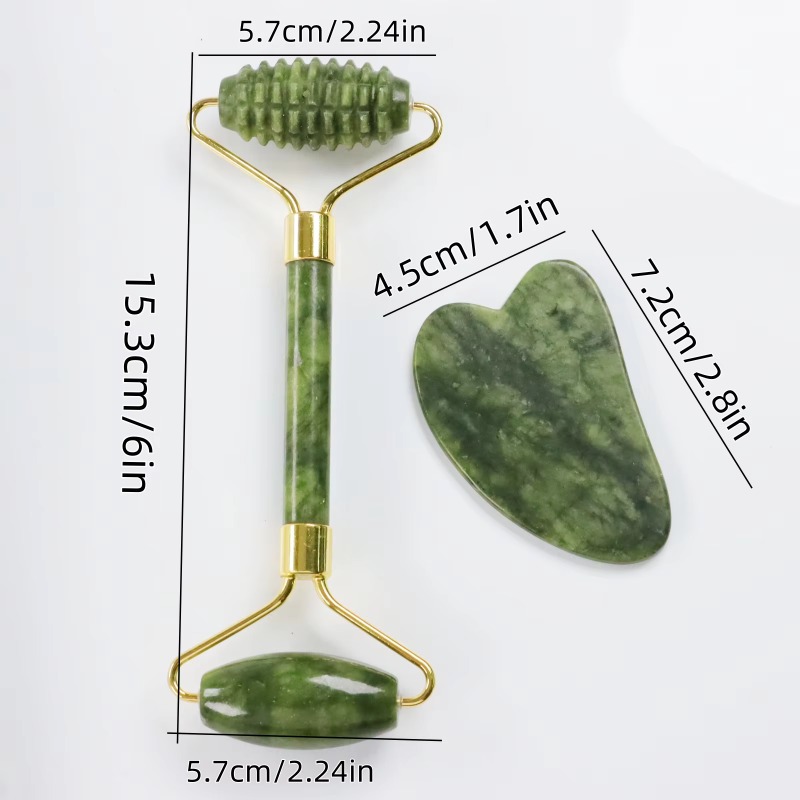 Jade Spike Roller & Gua Sha Se - огляд і ціна Jade Roller Stone