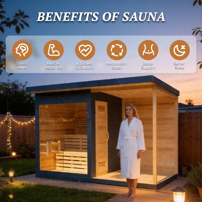 Wood Sauna Cabin Matching Ice  - огляд і ціна Wellness Resort Spa