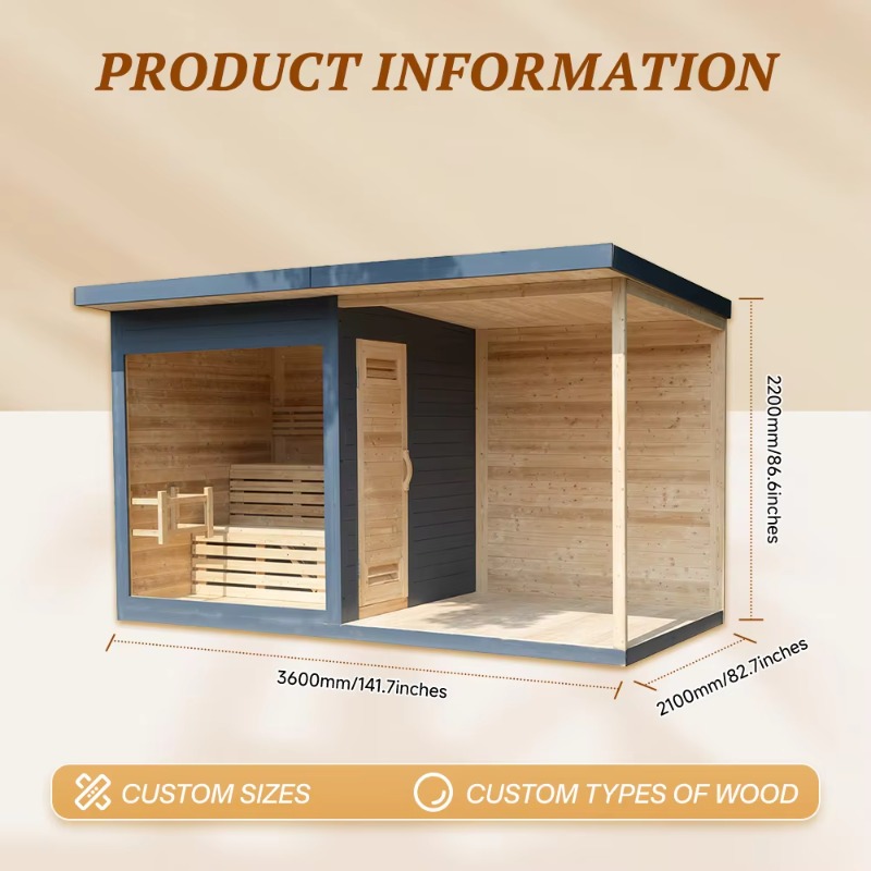 Wood Sauna Cabin Matching Ice  - огляд і ціна Wellness Resort Spa